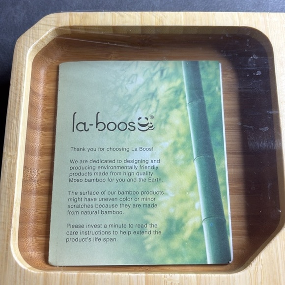 La-Boos Bamboo Organizer Tray for kids NWOT - Picture 7 of 8